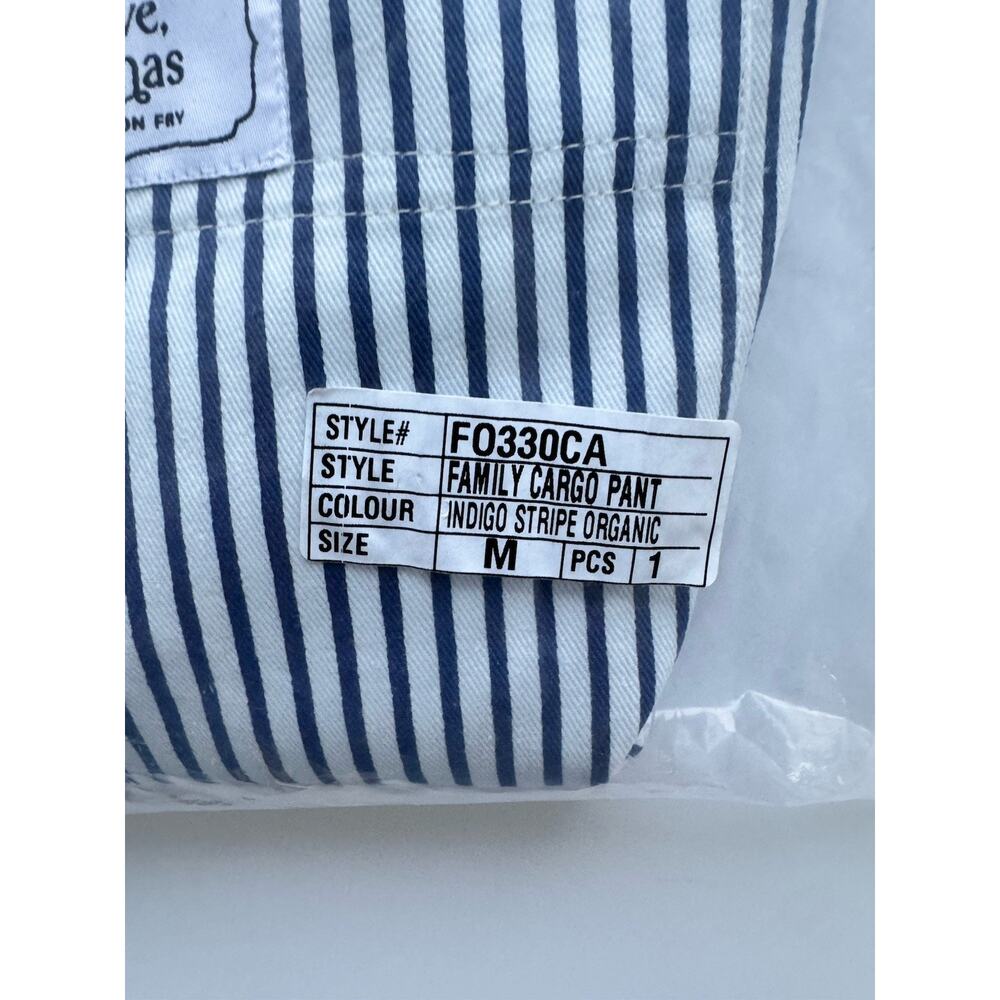Emerson Fry Love Thomas Family Cargo Pants Indigo Stripe Organic - Picture 6 of 6
